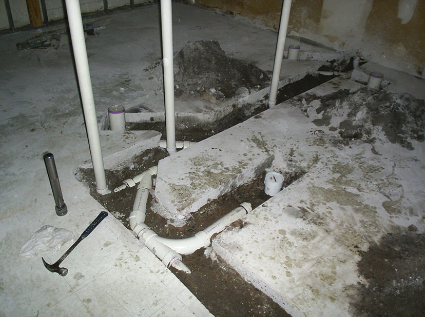 rough plumbing